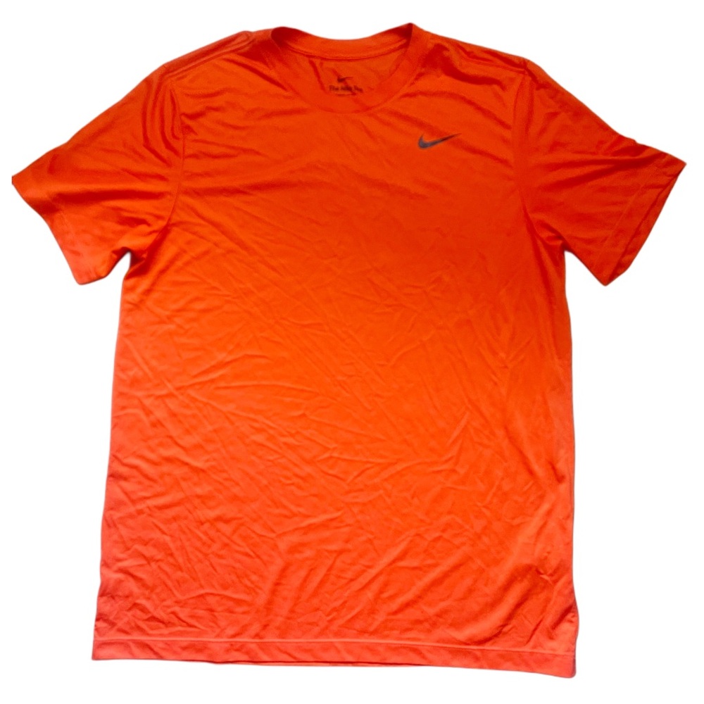 Nike Men's Dark Orange Dri-Fit Tee